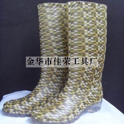 直供供应新款雨鞋 女式花样雨鞋 成人雨鞋高帮防水套鞋胶鞋