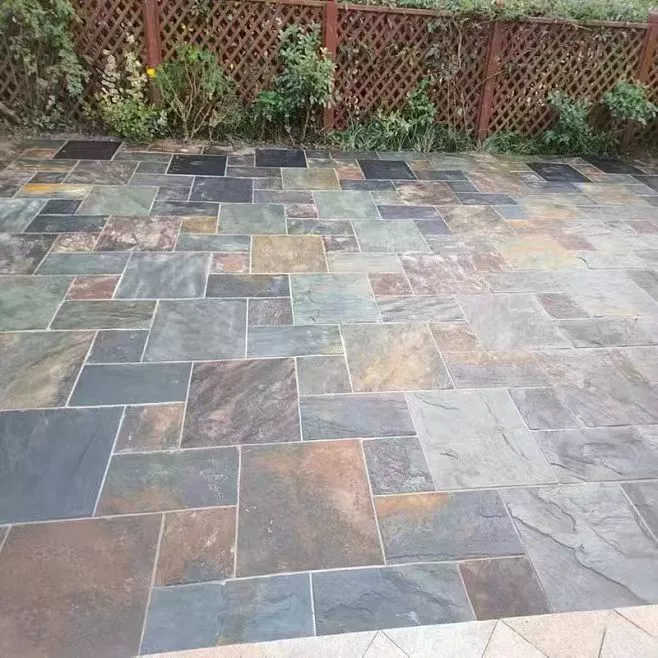 Натуральный Синий Хрусталь двор открытая напольная плитка открытый балкон противоскользящая культура каменная Терраса Сад античный двор пол