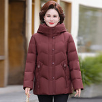 专柜高档羽绒服中老年女2025冬新款妈妈装大码加厚洋气中长款外套