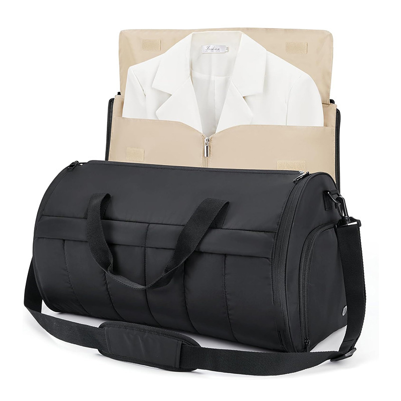 Nueva bolsa de ropa de viaje para hombres y mujeres, bolsa de lona convertible, bolsa de traje, bolsa de viaje, bolsa de lona con correa para el hombro