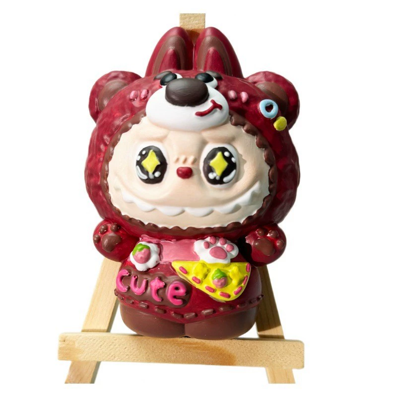 Labubu gypsum doll first generation second generation third generation labubu DIY graffiti peripheral clothes accessories plate