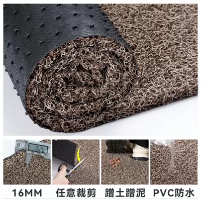 Avtomobil döşəmə paspasları — Floor Mat Outside Non-slip Carpet - m-brown-16mm-medium-thick-encryption-6080cm