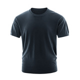 ZY8103C-D通勤百搭夏季时尚简约14针T恤美式纯色圆领针织短袖，男装针织衫/毛衣，星座614