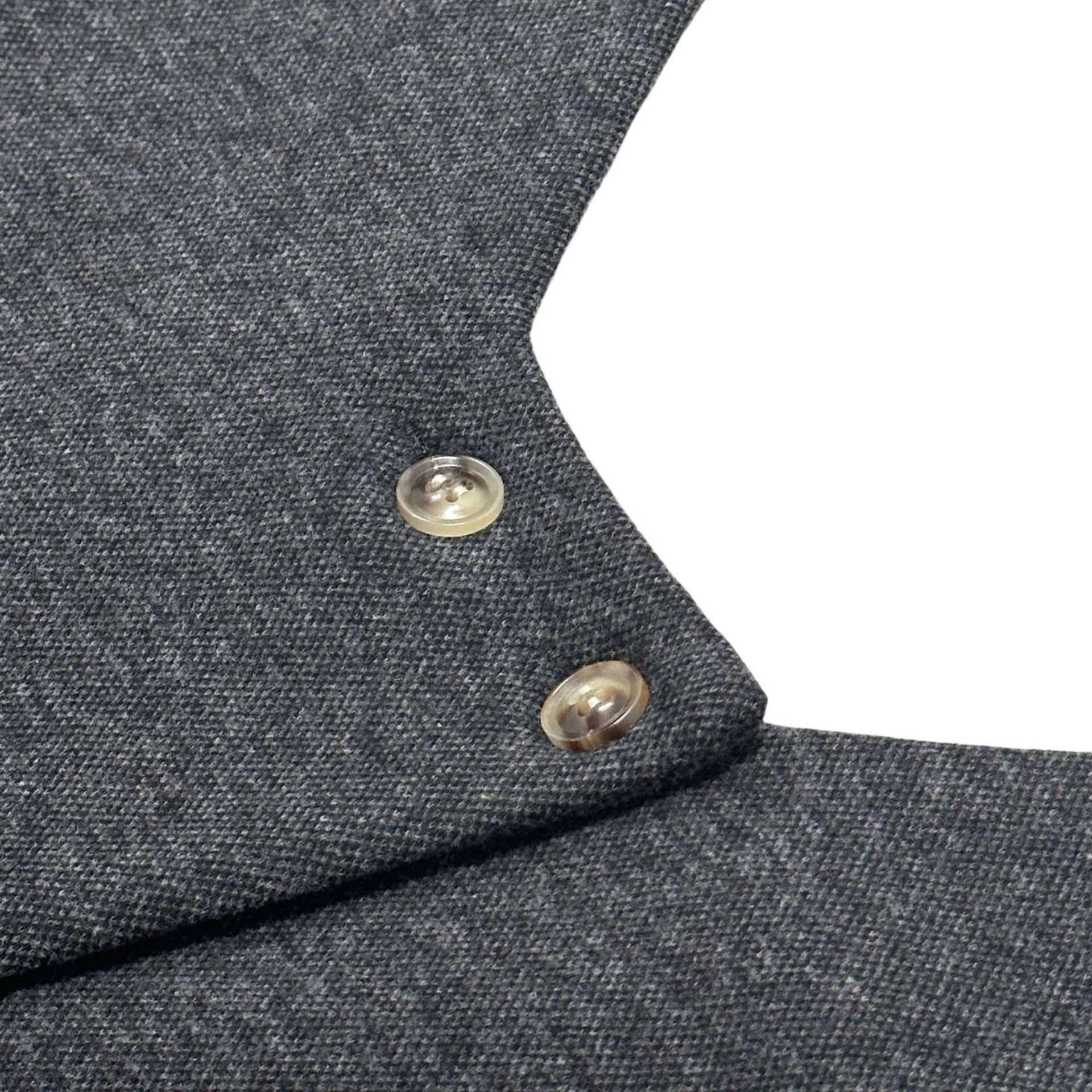 2024 가을, 겨울 새로운 업그레이드 된 헤비 패브릭 앞면과 뒷면 레이어드 능직 루즈 울 조끼 스커트 다크 그레이