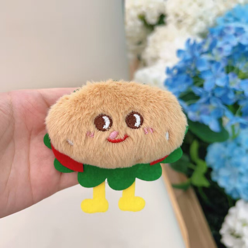 卡通毛绒钥匙扣挂件配饰diy手工服饰拖鞋包包饰品胸针配件半成品|undefined