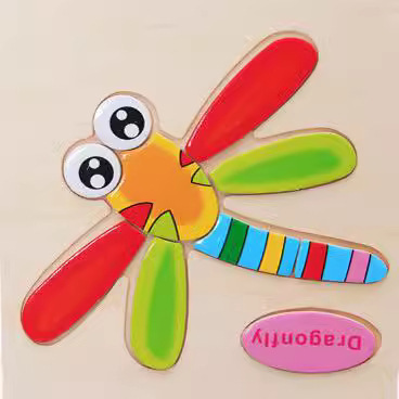 Cross-border cartoon wooden three-dimensional animal fruit traffic puzzle children 1-2-3-4-5 years old hand-grabbing puzzle toy