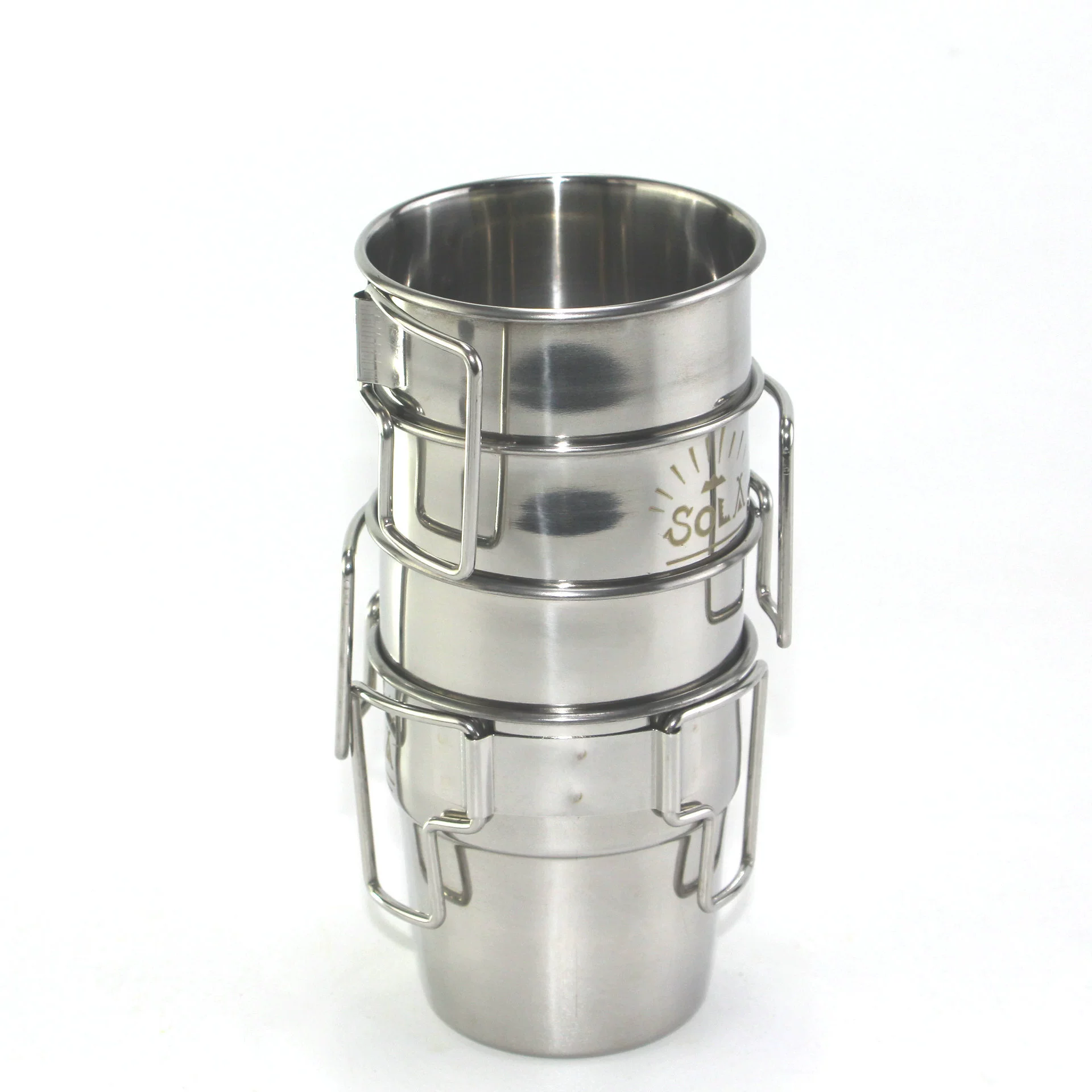 Handheld foldable coffee wineglass stainless steel for camping, tea cup, Amazon
