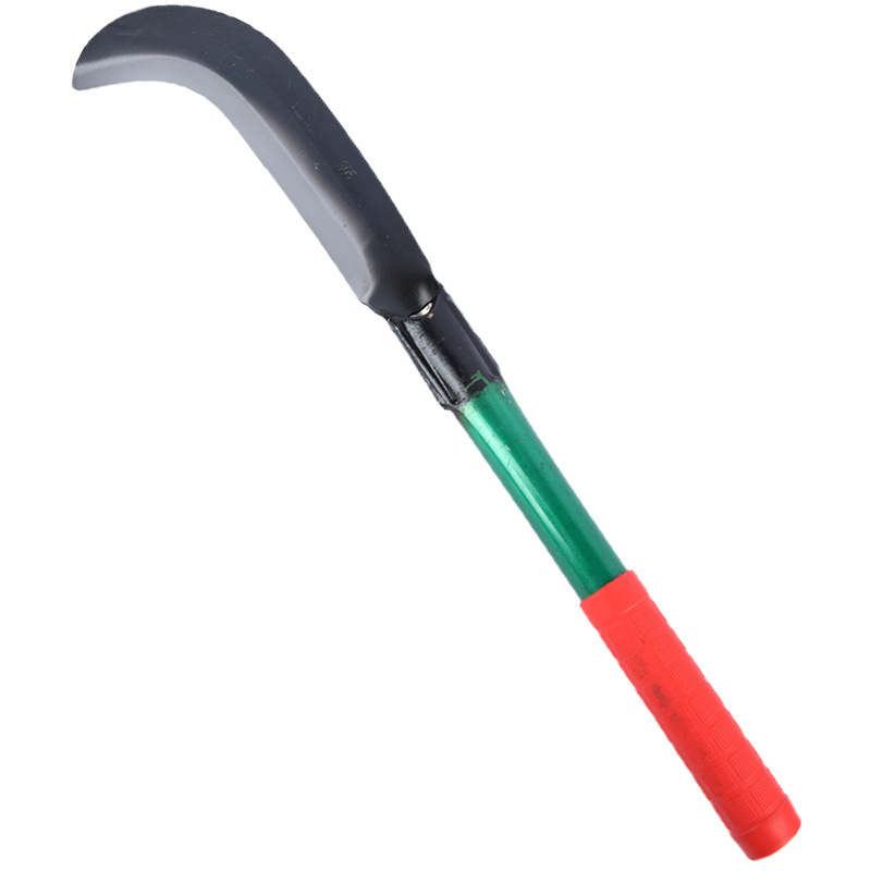 厂家供应长铁柄砍柴刀 消防 野营 园林农用砍柴刀竹刀铁柄勾刀