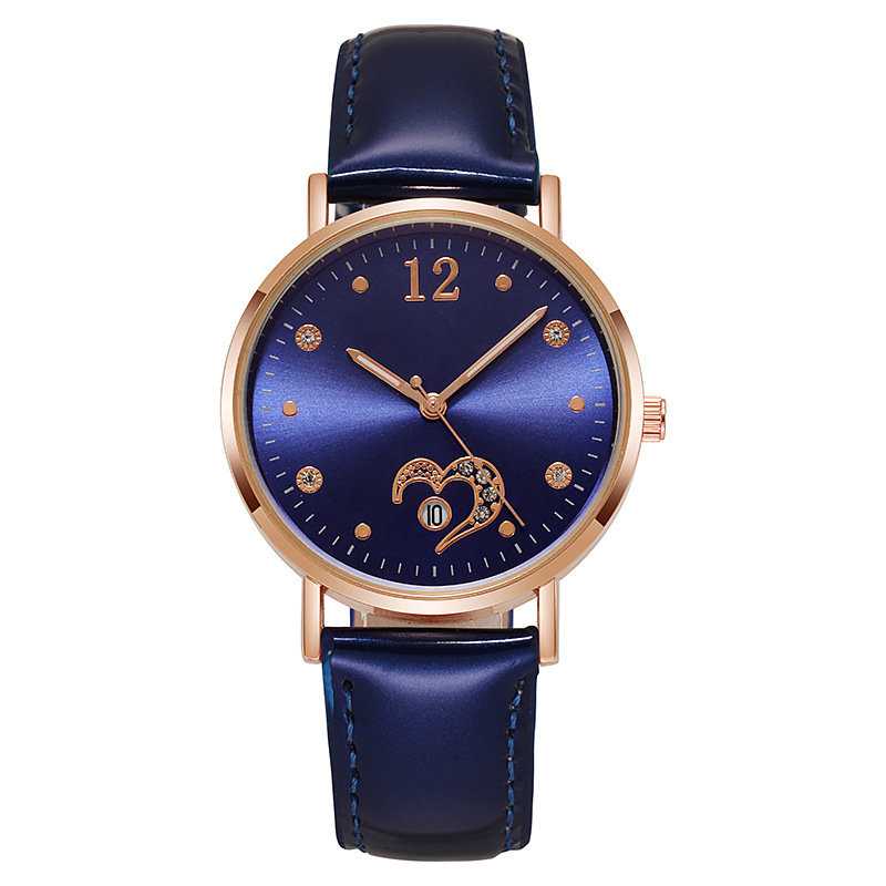 Glow Fashion Night Love Coloré Anglais Femmes Diamant Incrusté Calendrier Réseau Rouge Ventes Montre_voghion.com