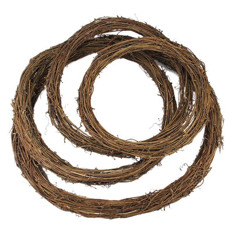 Anillo de ratán natural color primario productos ratán ventana puerta anillo decoración DIY material accesorios tienda de flores ratán Garland ratán anillo