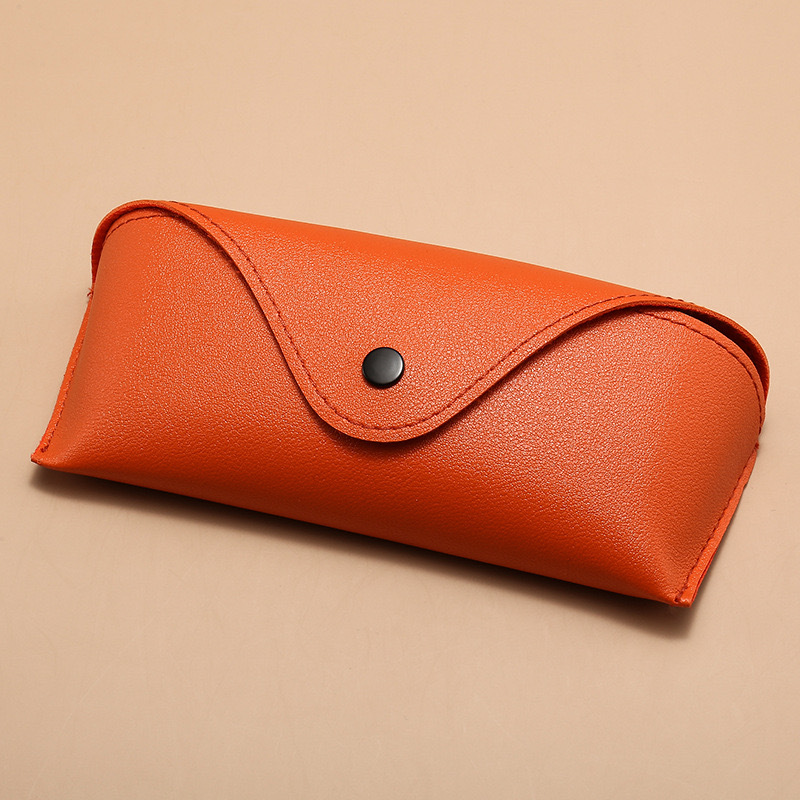 Los fabricantes venden al por mayor miopía de cuero de PVC, caja de gafas antipresión, hebilla de presión, espejo óptico, caja de gafas, logotipo impreso