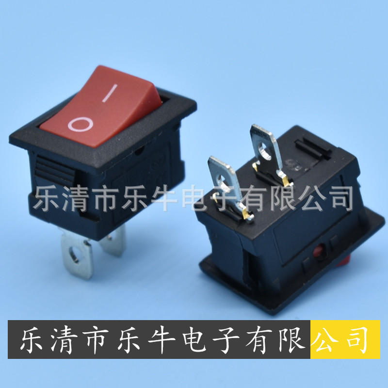 船型开关 KCD1 15*21mm斜面翘板开关 KCD1-101 2脚2档电源开关