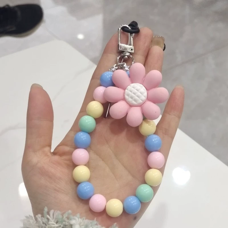 Короткий браслет, мобильный телефон, креативный ремешок, цепочка handmade, кулон, телефон, цветочный