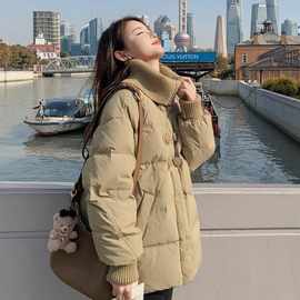 小清新短款加厚羽绒服女冬2025新款小个子高级感90白鸭绒保暖外套