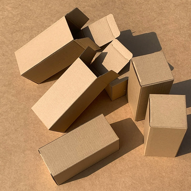 Трехслойная гофрированная упаковка из суперпрочного материала, универсальная коробка для термоса 85 мл, зонта, с печатью логотипа.