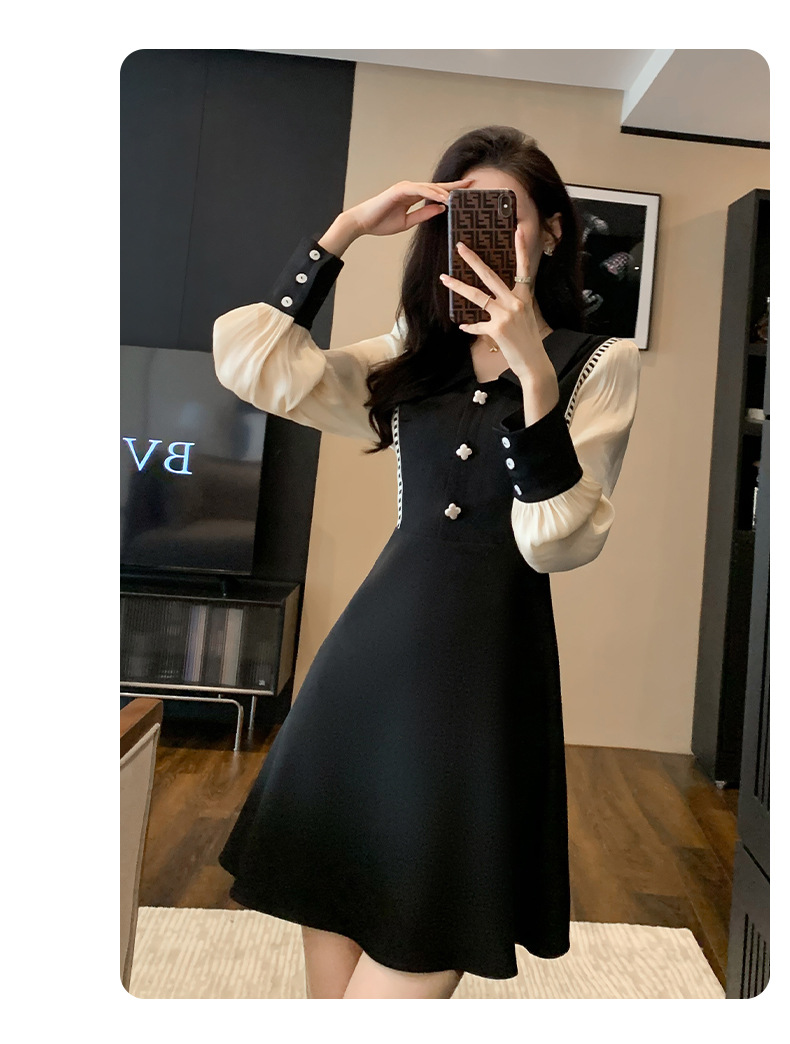 C8021 1220K VÁY ĐẦM LIỀN THÂN NỮ DONTDN DÀI TAY MÙA XUÂN THU ĐÔNG KÍN CỔ TRÔNG TRẺ HƠN TUỔI THỜI TRANG NỮ G04 SẢN PHẨM MỚI