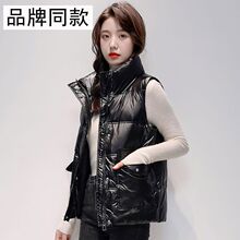 羽绒服马甲女反季新款韩版宽松短款外穿百搭立领马夹背心外套