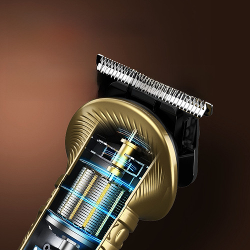 Multifunction Electric Razor Hair Cutter Six-in-One Retro Carving Oil Hair Trimmer Set Salon Home Cross-border