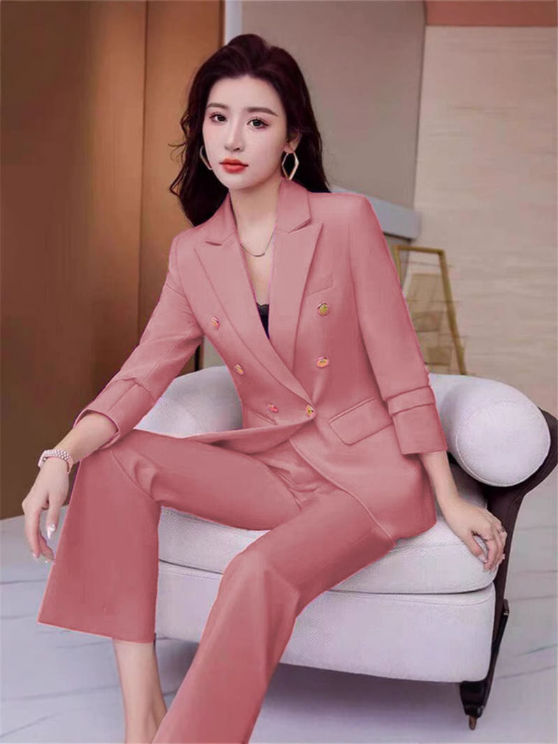 New high-end design sense suit jacket female Korean version of spring and autumn generation hair female small suit professional bully total white-collar wholesale