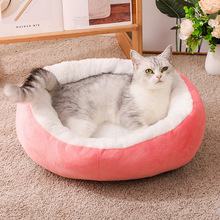 狗窝冬天保暖泰迪大中小型犬金毛宠物窝短毛绒猫窝狗垫子狗屋四季