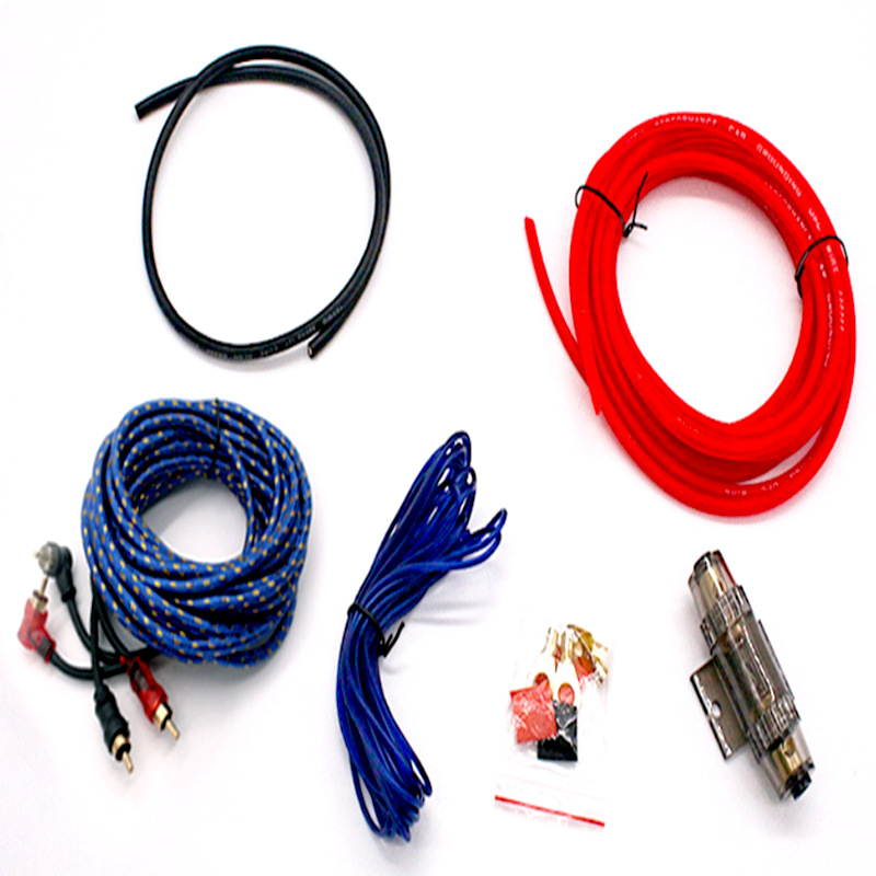 批发倚野狼汽车音响低音炮功放8GA车载改装安装纯铜套线