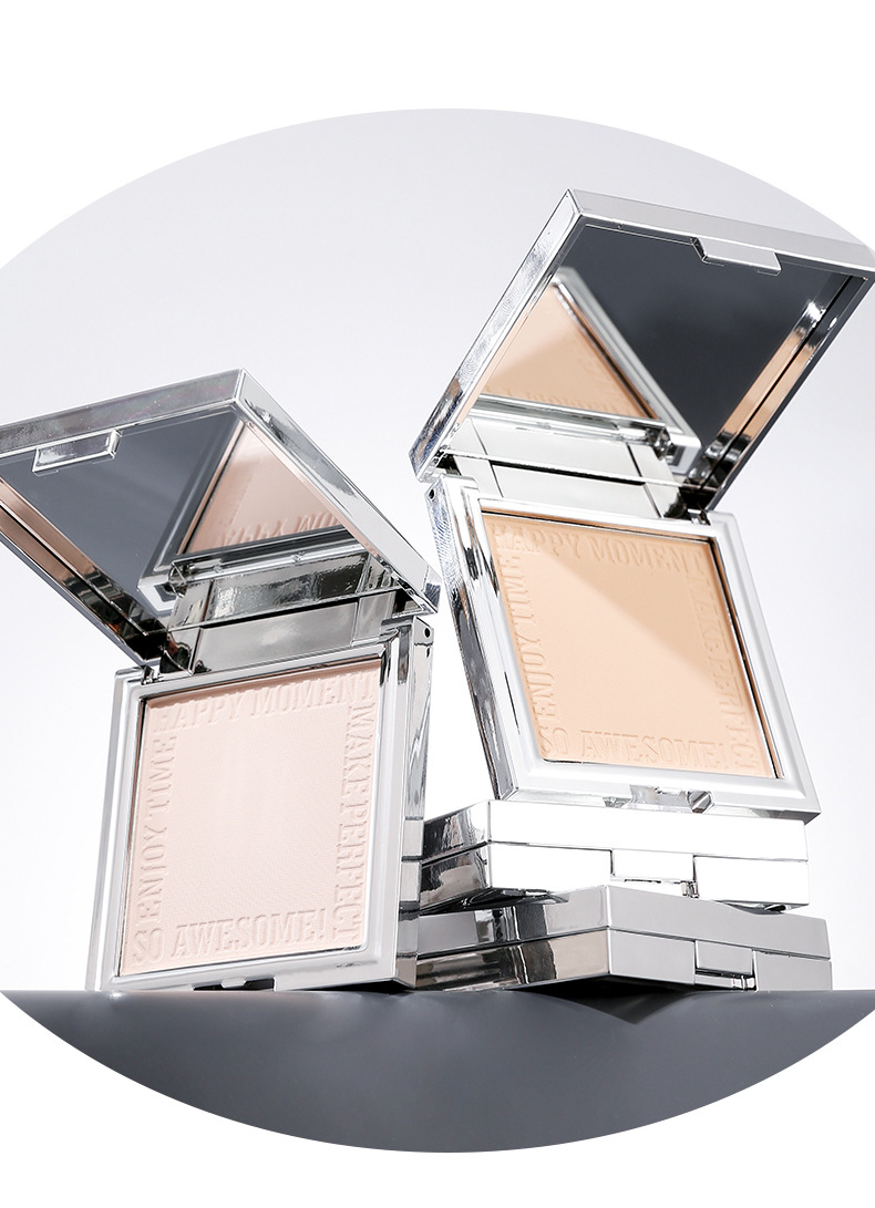 XIXI Light Cream Soft Focus Powder Compact is clear, long-lasting, and sets the makeup. The loose powder is fine, waterproof, and comes with a mirror powder puff undefined