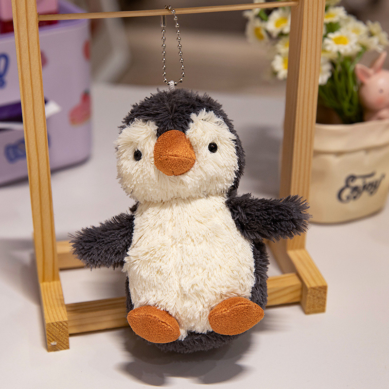 Penguin Doll Kapi Barra Doll Pendant Bear Plush Toy Backpack Keychain Hanging Ornament Explosive Head Doll