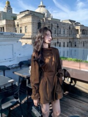 复古麂皮短风衣女2025春秋新款感宽松英伦风休闲气质显瘦外套