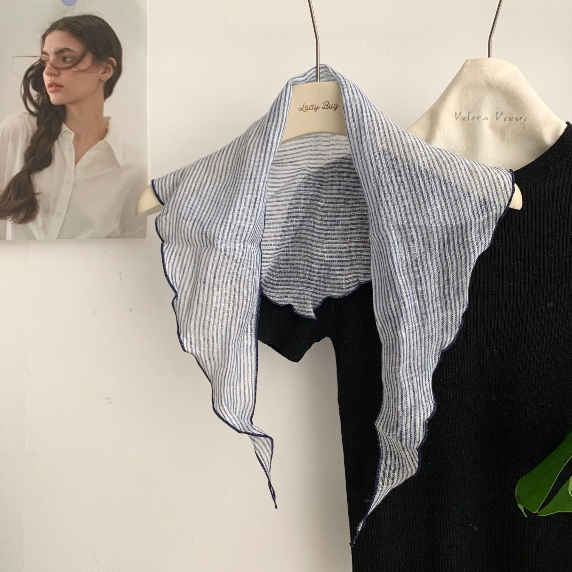 SKU-13 라이트 블루 핀스트라이프