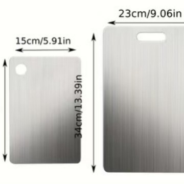 Cross-border 304 tablero de acero inoxidable antideslizante grueso tablero de corte de verduras tablero de corte doméstico tablero de corte de escritorio grande tablero de corte