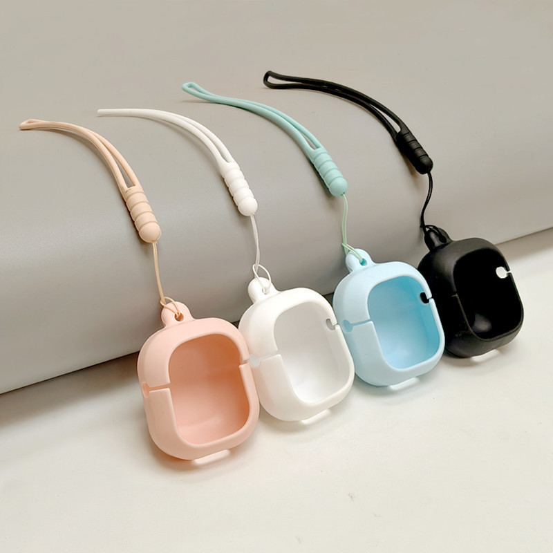 New Air31 Headset Protective Case TWS Digital Bluetooth Headset Silicone Earphone Case Dirty-Resistant Soft Case Drop-Resistant Lanyard