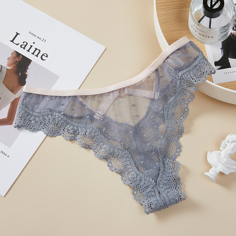 El comercio Exterior de Europa y América del cordón Tanga T pantalones las mujeres sin fisuras tentación sexy Plus size malla transparente ropa interior