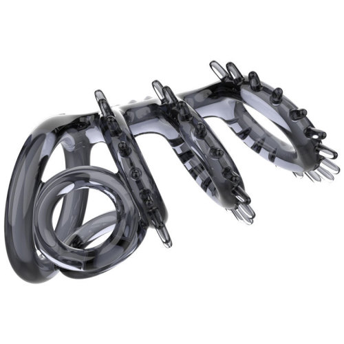 Keel Ring Crystal Sleeve Resistant Complex Ring Men's Wolf Braces Couples Shared Male Semen Locking Ring Adult Sex Toys