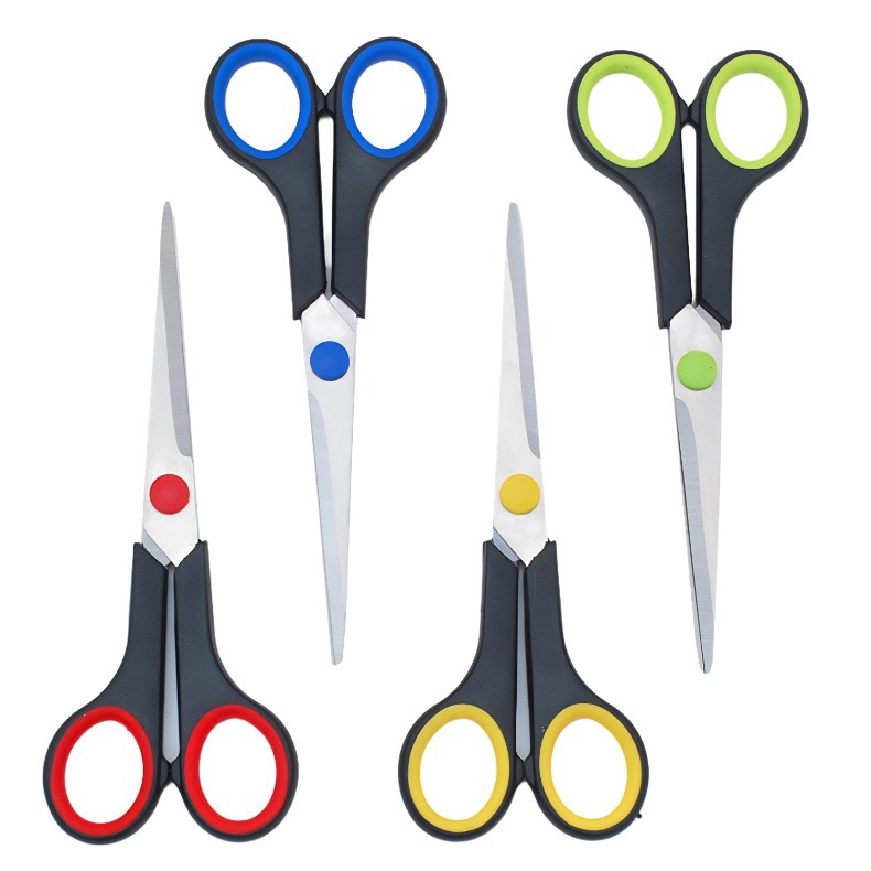 6.5寸文具办公剪 双色手柄学生剪手工剪