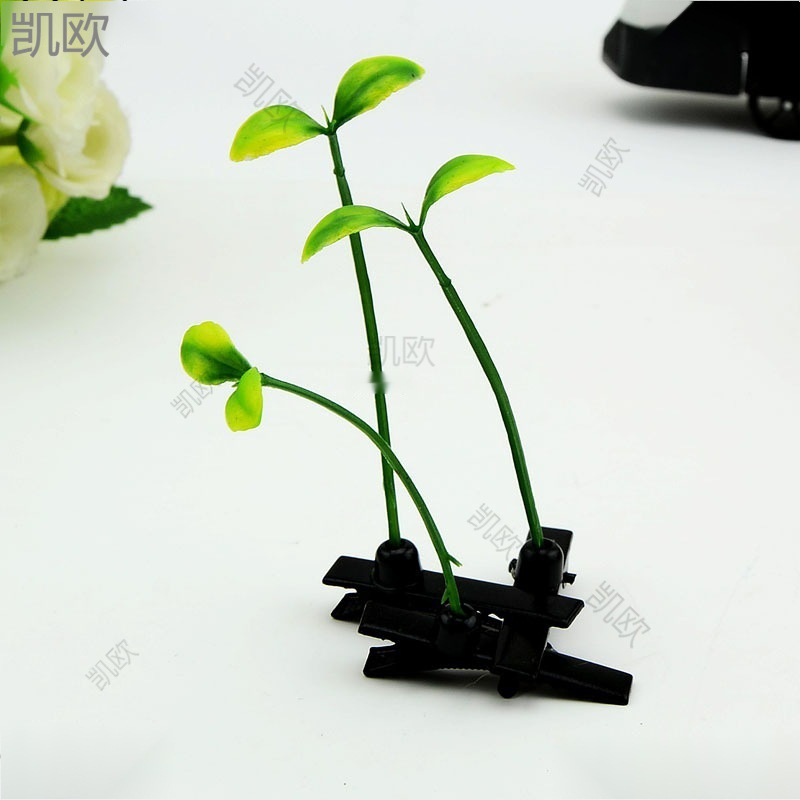 花头卖萌仿真物值草发夹长批发长神器豆芽槙物头上草发夹小垒德株
