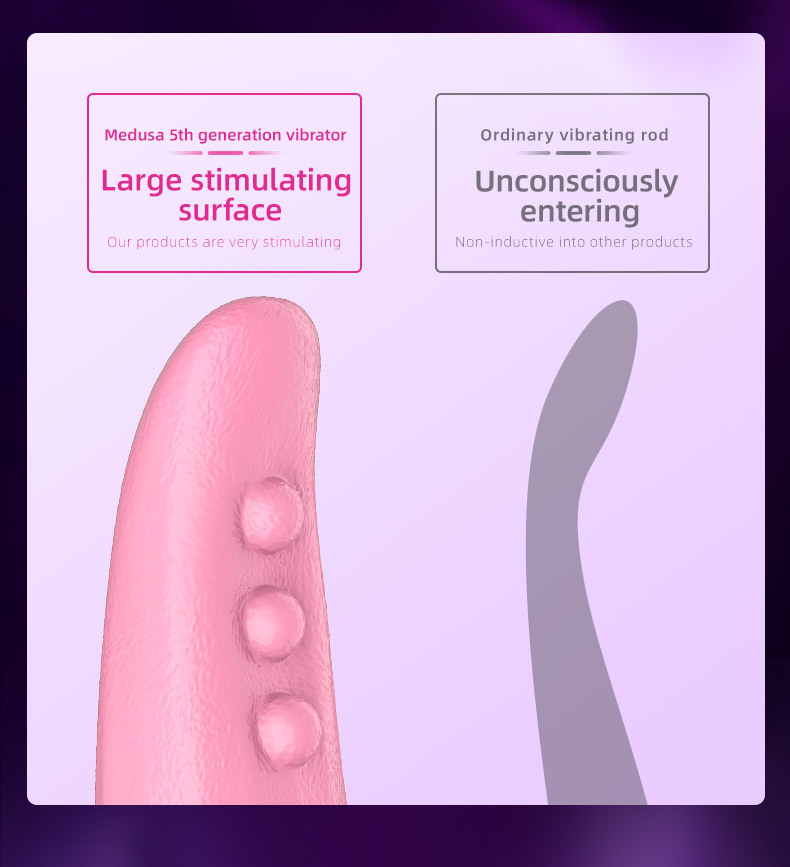 Medusa Tongue Licking & Sucking Vibrator, Dual-Tongue Clitoral and G-Spot Stimulator, Pink — detail image 6