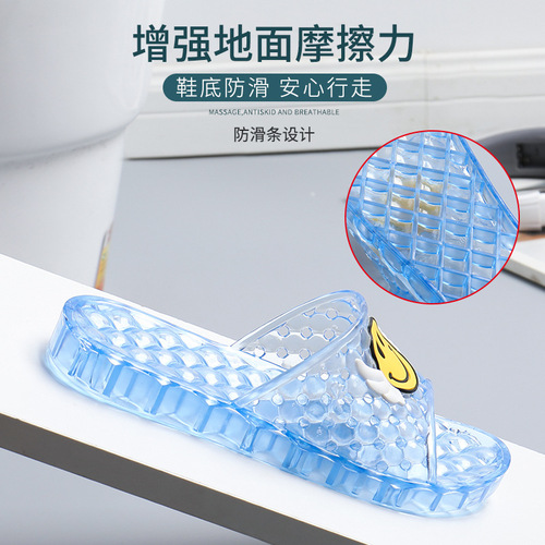  Women's Slippers Crystal Plastic Jelly Sandals Slippers Indoor Home Cute Women's Shoes Flip-flops Women's Beach Wear Outerwear