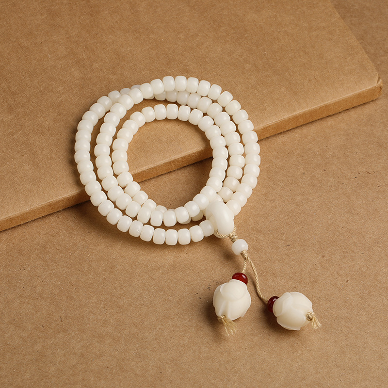 High-End Buddhist Prayer Beads for Men and Women, 108 Versatile Old-Style Barrel Beads, Lucky Charm Jewelry