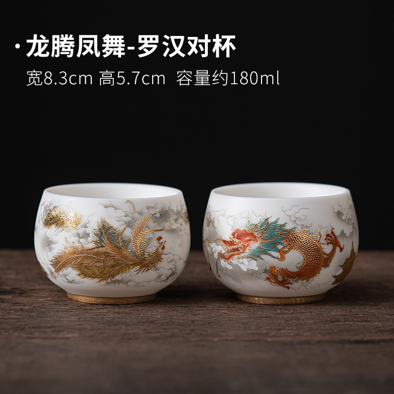 Longteng Fengwu-Luo Han 쌍의 컵