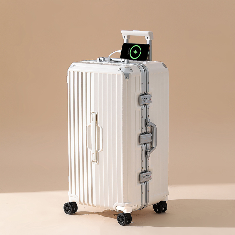 大容量アルミフレームスーツケース24インチ女性パスワード旅行箱30インチ厚さ丈夫耐摩耗性スーツケース男性スーツケース