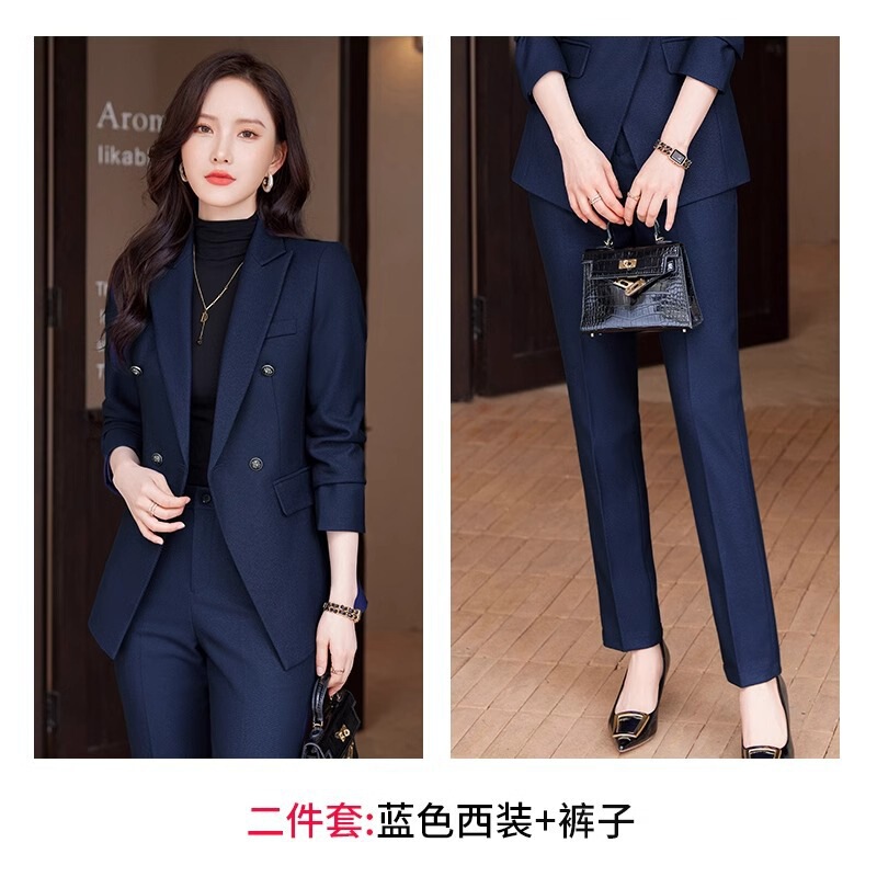 越境ビジネススーツ 女性用 秋冬フォーマルウェア 新作 上品 高級感 マネージャー仕様 作業服 冬用スーツジャケット|undefined