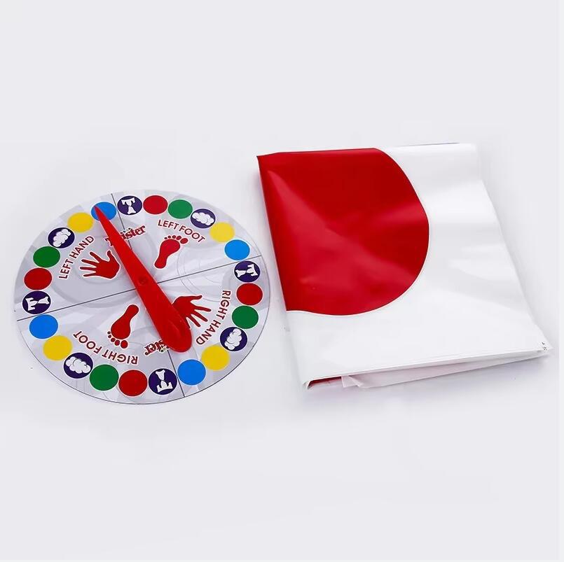 Twister cuerpo de torsión juguete multi-Persona partido juego de mesa al aire libre juego interactivo entre padres e hijos alfombra