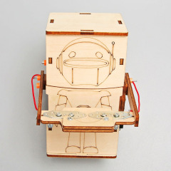 Tech Small DIY Coin-Eating Robot DIY Children's Science Experiment Invention STEAM Education Toy Wholesale