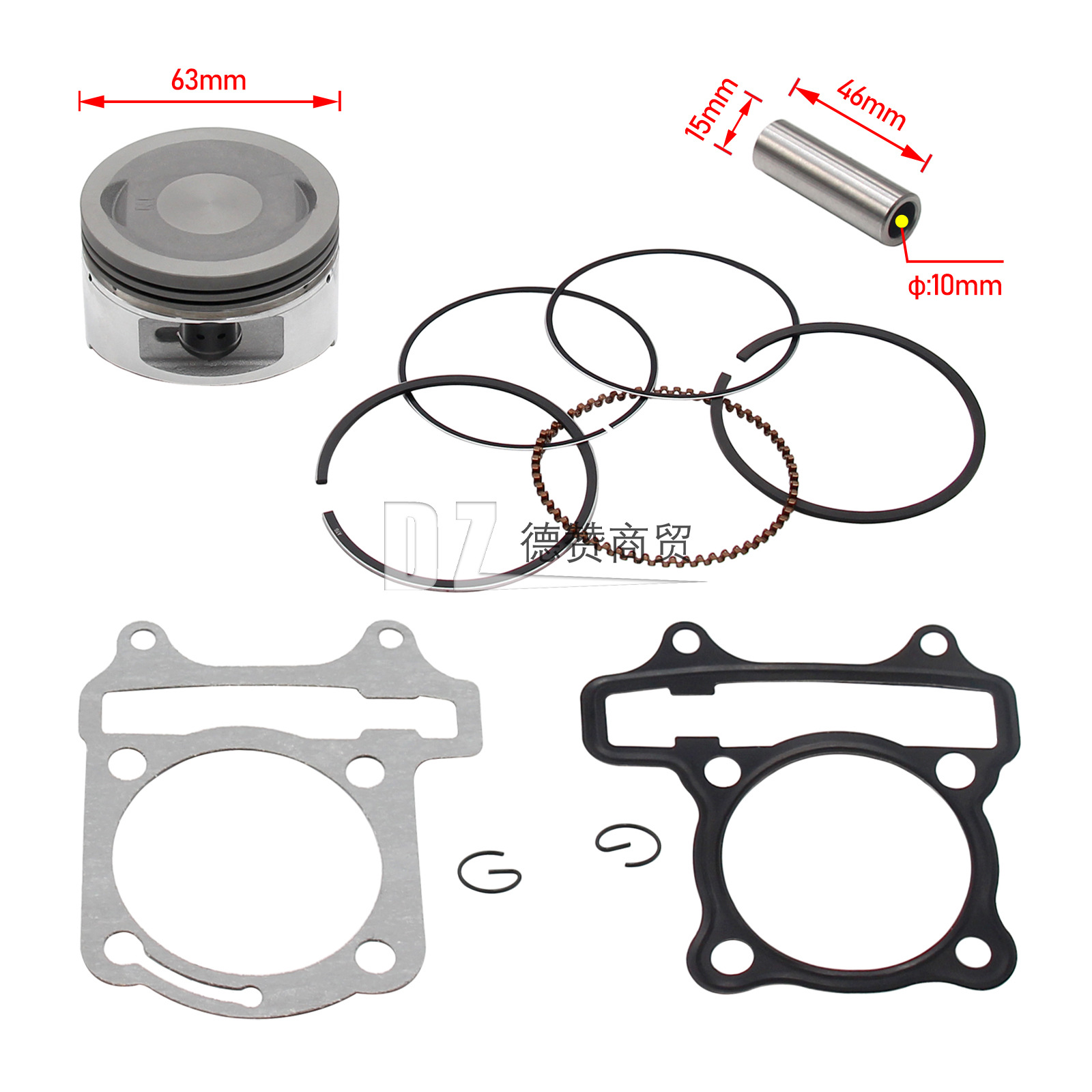 Atv Kart Engine Accessories Gy6200 Jinglong Engine Cylinder Head Cylinder Assembly