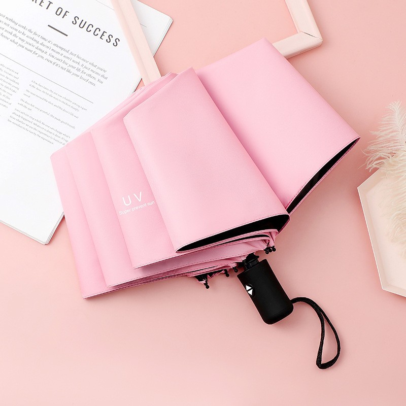 Fuente de fábrica sombrilla solar fortalecer sol y lluvia para mujeres plegables protector solar anti-ultravioleta engrosado paraguas