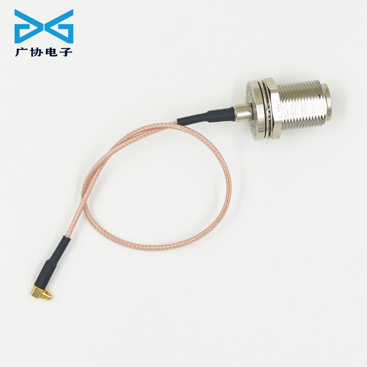 N母头 转 mmcx 弯公头 RG178 转接线 同轴线 射频线