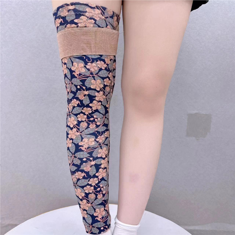 Nueva rodilla impresa rodilla de verano antifrío articulaciones frías protección de rodilla de invierno caliente rodilla (un par de paquetes) image 11