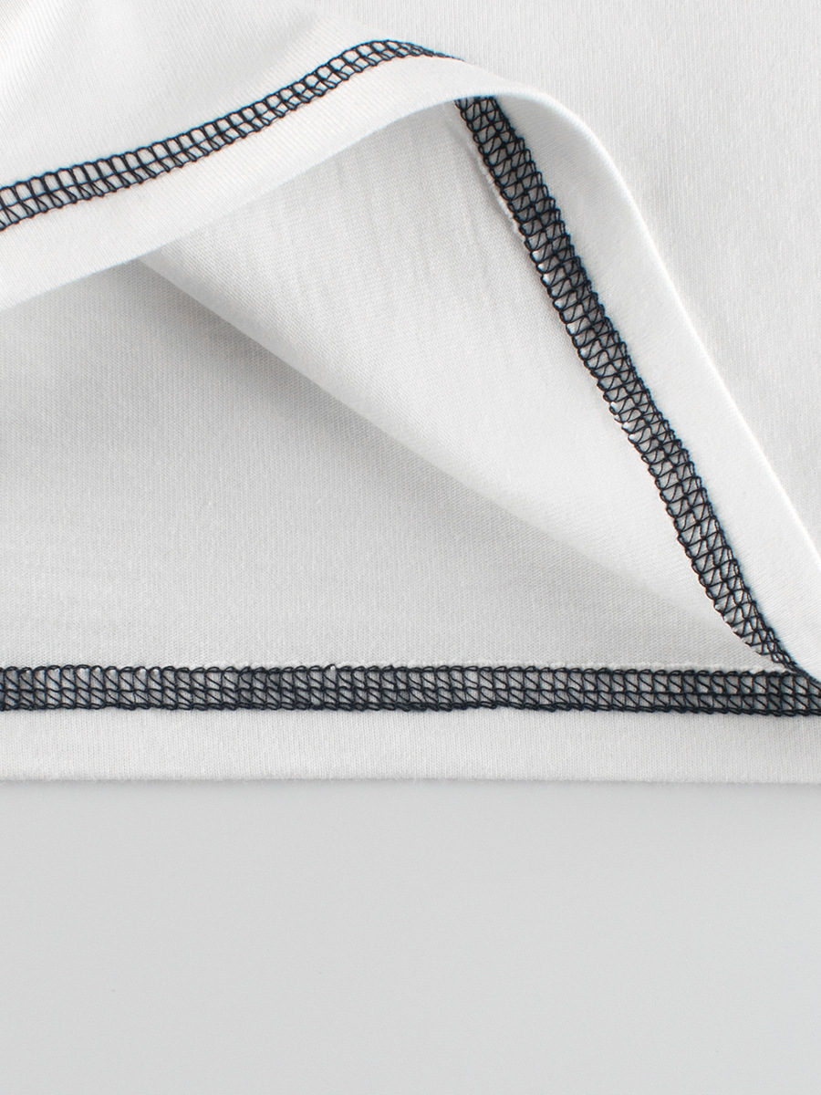 27kids ropa infantil europea y americana otoño 2024 camiseta de manga larga para niños camisa de fondo ropa de bebé para hombres