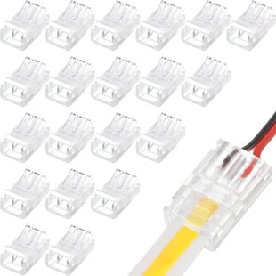 2pin 8mm 10mm COB LED light bar solder-free connector board wiring crystal buckle light strip connection