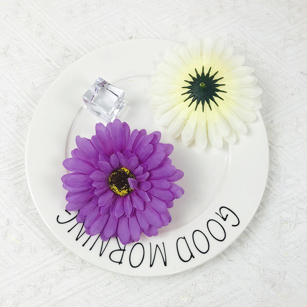 Simulación de flores de crisantemo gerbera Fulang cabeza de crisantemo flores falsas flores pared floral diseño de ropa DIY decoración de flores de seda